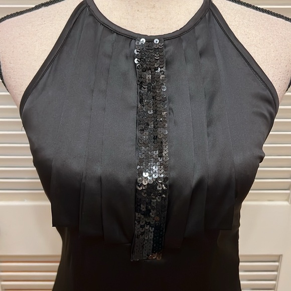 MM Couture by Miss Me Black Cocktail Dress with Fringed Skirt, Size Small, EUC - Picture 3 of 17